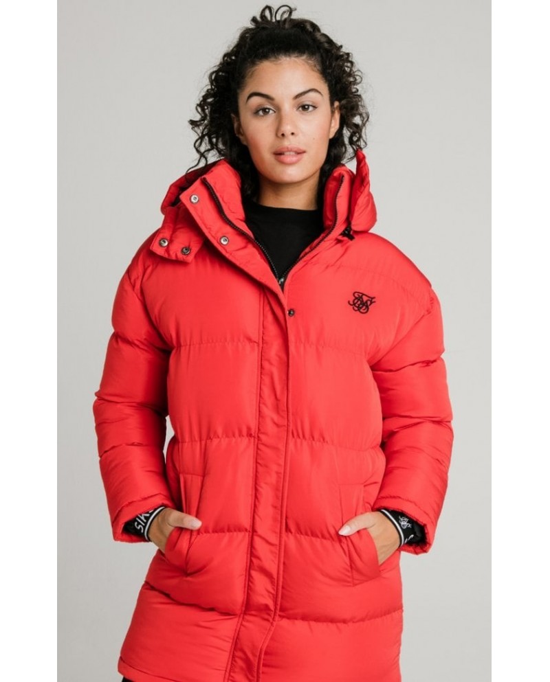 silk longline jacket