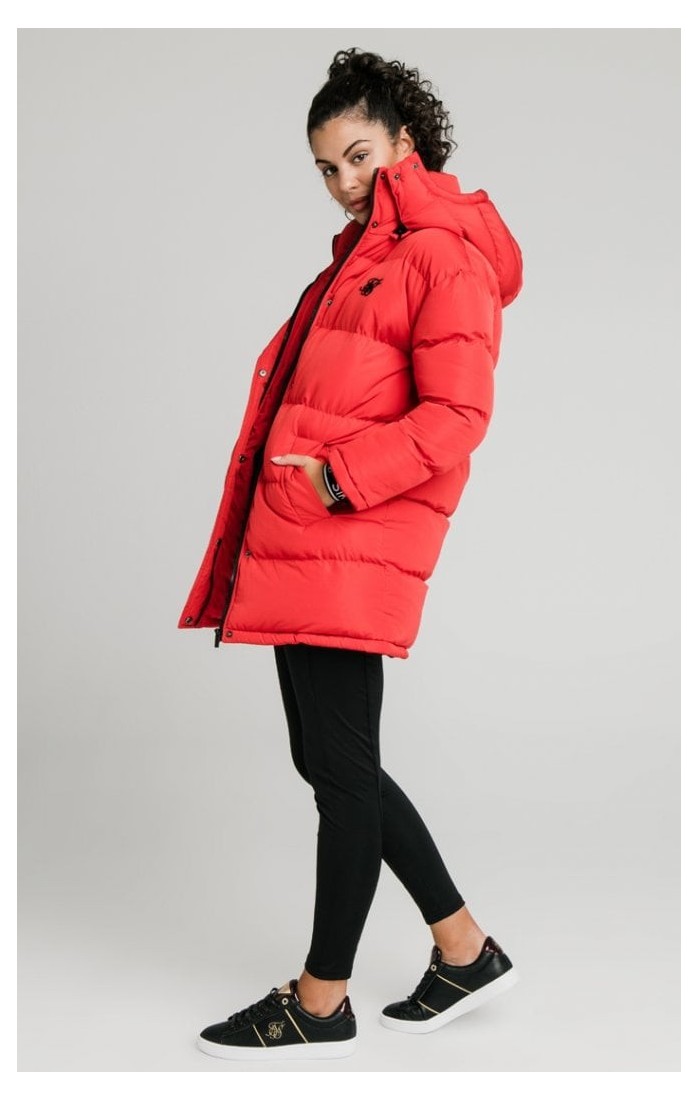 silk longline jacket