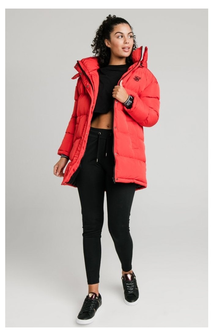 silk longline jacket