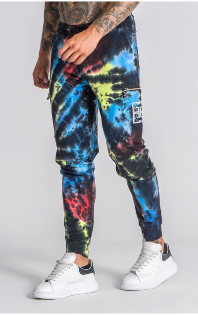 Gianni Kavanagh Multicolor Underground Tie Dye Cargo Pants