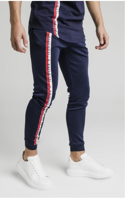 Illusive London Side Tape Joggers Navy