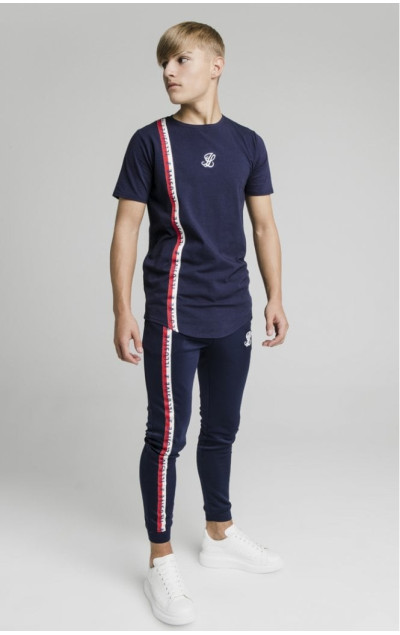 Illusive London Side Tape Joggers Navy