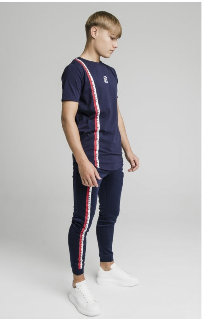 Illusive London Side Tape Joggers Navy