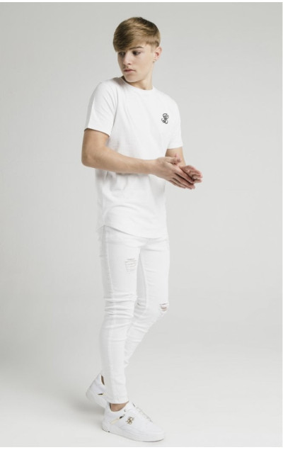 SikSilk Illusive London Curved Hem Tee