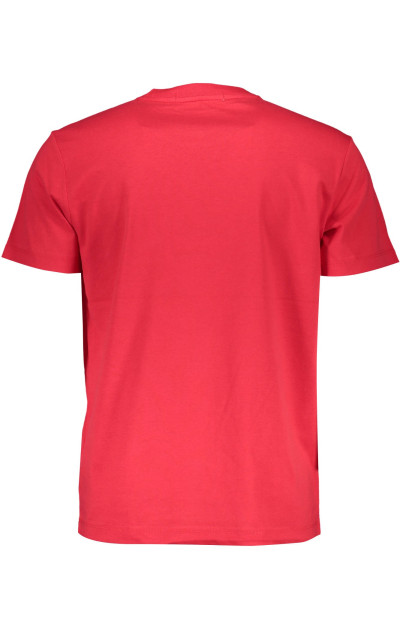 Calvin Klein Męska Czerwona Koszulka