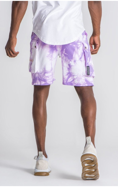 Gianni Kavanagh Męskie Wielokolorowe Szorty Lavender Freedom Cargo