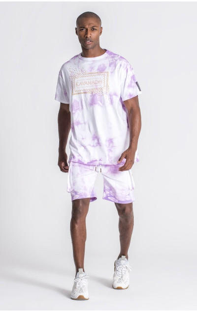 Gianni Kavanagh Męskie Wielokolorowe Szorty Lavender Freedom Cargo