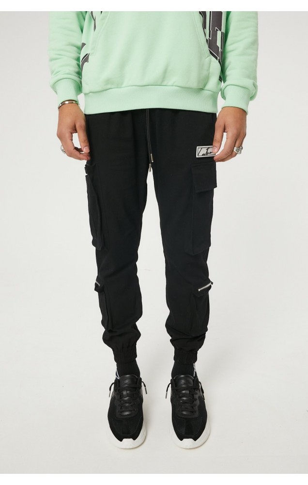 The Couture Club Multi Pocket Cargo With Reflection Back Pocket