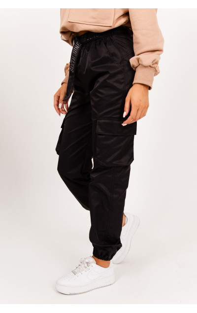 Sixth June Cargo Belt Pants Black