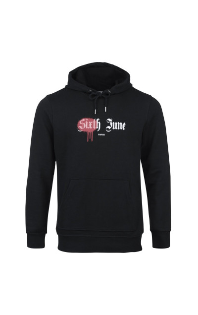 Sixth June Męska Czarna Bluza District Paris Sweatshirt