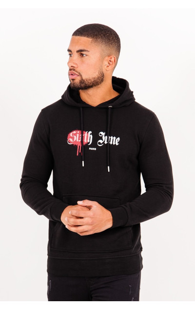 Sixth June Męska Czarna Bluza District Paris Sweatshirt