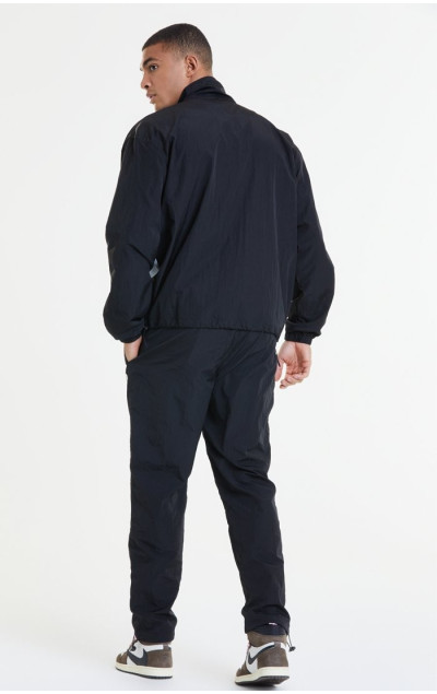 Sik Silk X Steve Aoki Męska Czarna Bluza SLoose Fit Funnel Zip Through