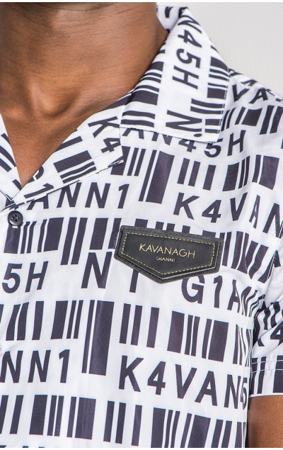Gianni Kavanagh Barcode Hawaiian Shirt