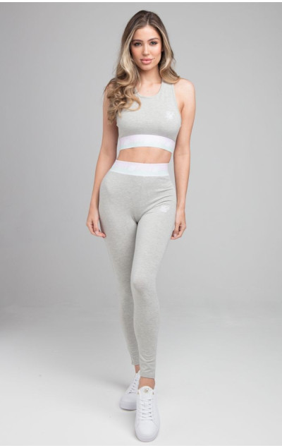 Sik Silk Aurora Fade Bralette Grey Marl