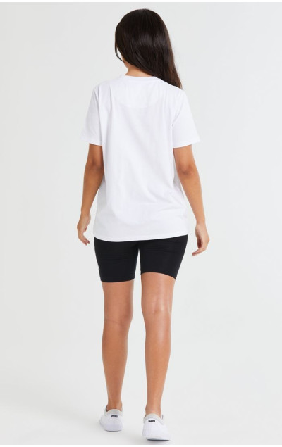 Sik Silk Damska Biała Koszulka Essential Boyfriend