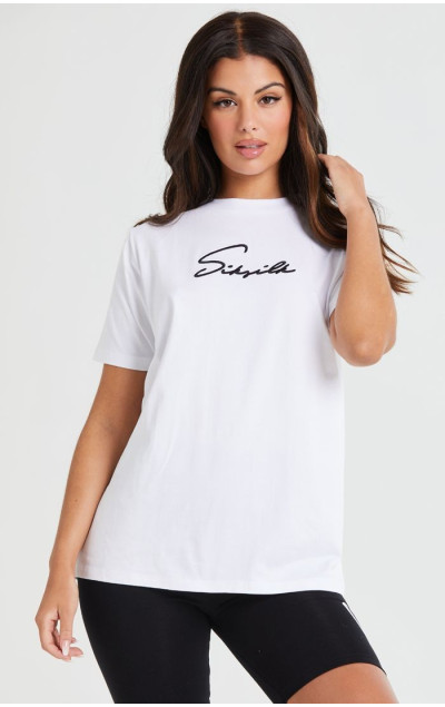 Sik Silk Essential Boyfriend Tee White