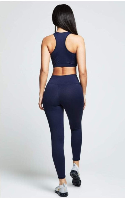 Sik Silk Gym Bralette Navy