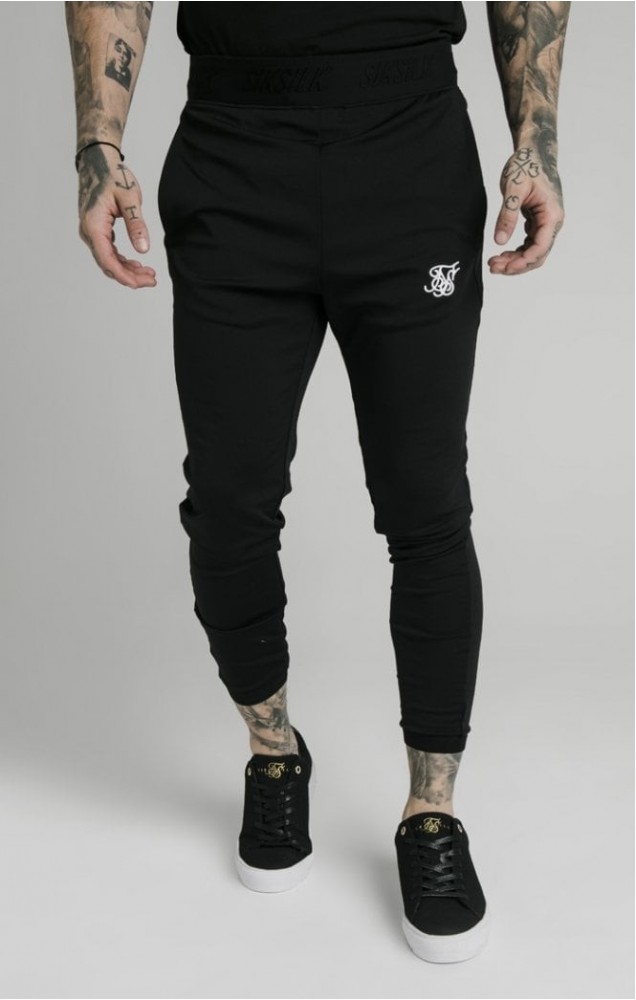 high rise black joggers