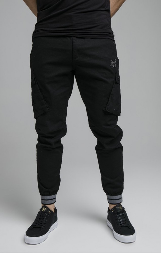 silk cargo trousers