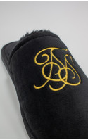 Sik Silk Slipper Black & Gold