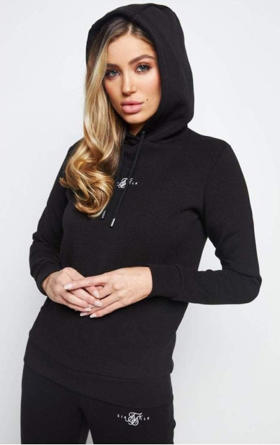Sik Silk Damska Czarna Bluza Core Overhead