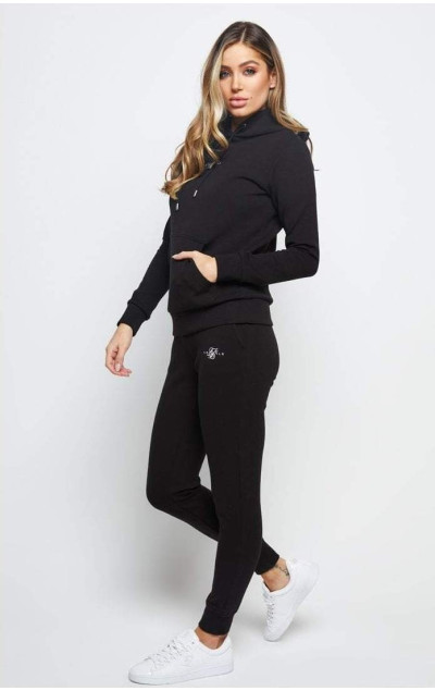 Sik Silk Damska Czarna Bluza Core Overhead