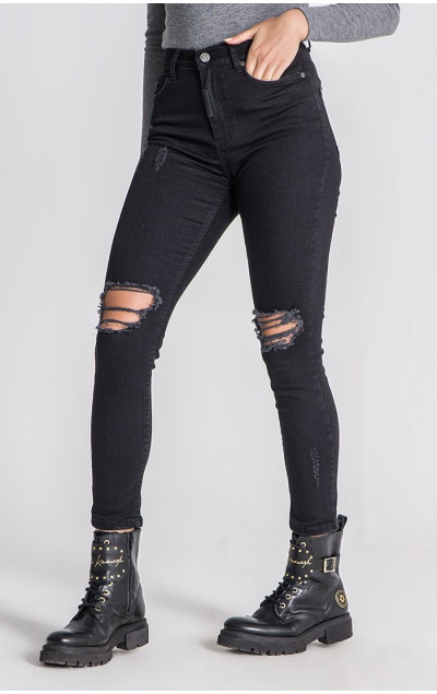 Gianni Kavanagh Black Core Ripped Jeans