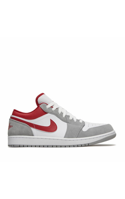 Air Jordan 1 Low Light Smoke Grey Gym Red