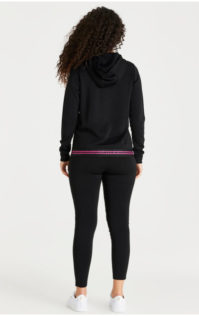 Sik Silk Damska Czarna Bluza Fade Zip Track Top 