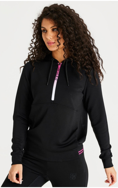 Sik Silk Fade Zip Track Top Black