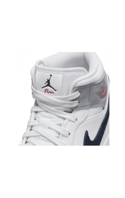 Air Jordan 1 Mid Paris White