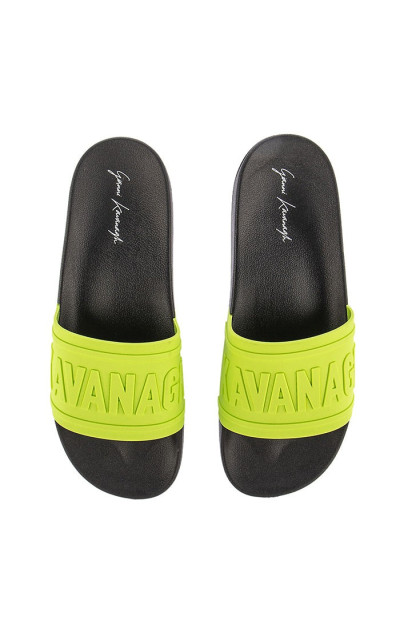 Gianni Kavanagh Neon Yellow Slides