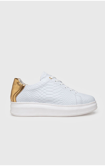 Gianni Kavanagh White Gold Upscale Sneakers