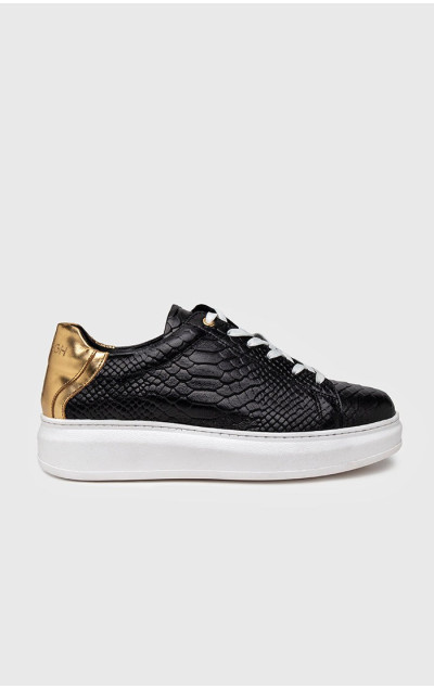 Gianni Kavanagh Black Gold Upscale Sneakers