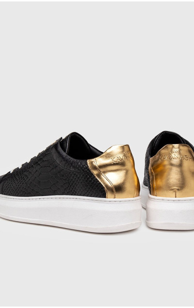 Gianni Kavanagh Black Gold Upscale Sneakers