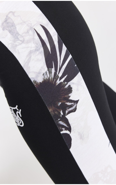 Sik Silk Dámske Čierne Legíny Retro Fire