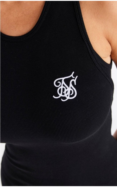 Sik Silk Dámské Černé Šaty Ribbed Cut Out