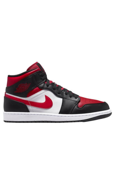 Air Jordan 1 Mid White Black Red