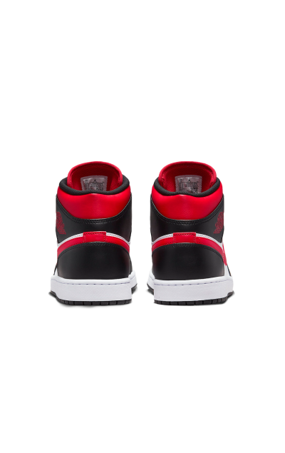 Air Jordan 1 Mid White Black Red