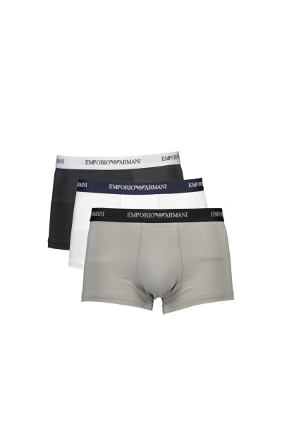 Emporio Armani Pánske Boxerky 3 Kusy Čierne, Šedé, Biele