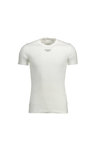 Calvin Klein Męska Biała Koszulka Jeans White 