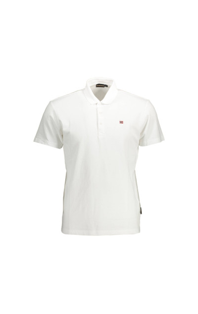 Napapijri Męska Biała Koszulka Ealis Polo Shirt Bright