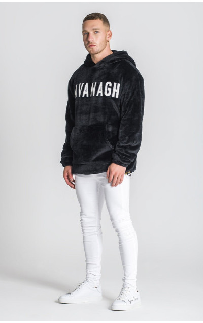 Gianni Kavanagh Black Chicago Sherpa Hoodie