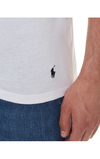 Polo Ralph Lauren Pánské Bílé Tričko Classic Cotton