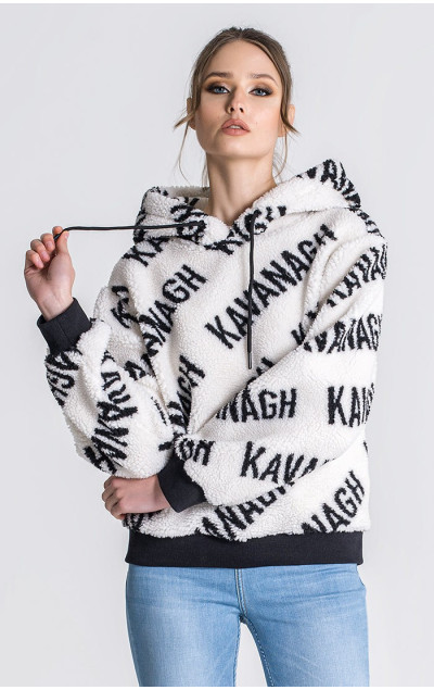 Gianni Kavanagh Damska Biała Bluza Queens Sherpa