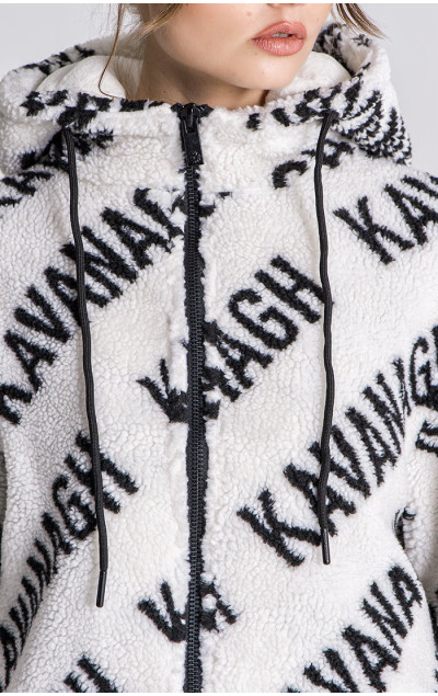 Gianni Kavanagh Dámska Biela Mikina Queens Sherpa