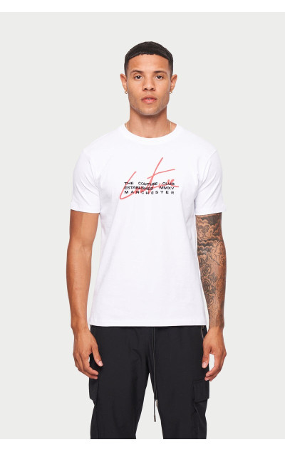 The Couture Club White Signature Overlay T-Shirt