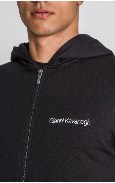 Gianni Kavanagh Pánska Čierna Mikina Essential Micro