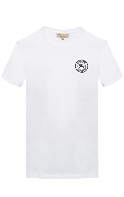 Burberry Pánské Bílé Tričko Circle Logo