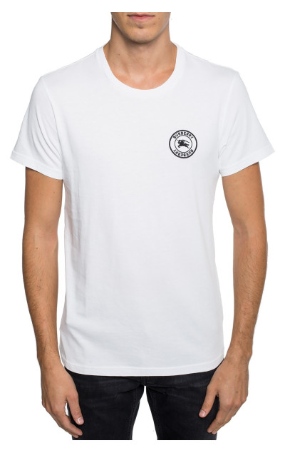 Burberry White Circle Logo Tee